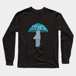 Teal kawaii mushroom Long Sleeve T-Shirt